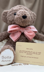 PERSONALISED BIRTH WEIGHT KEEPSAKE BEAR