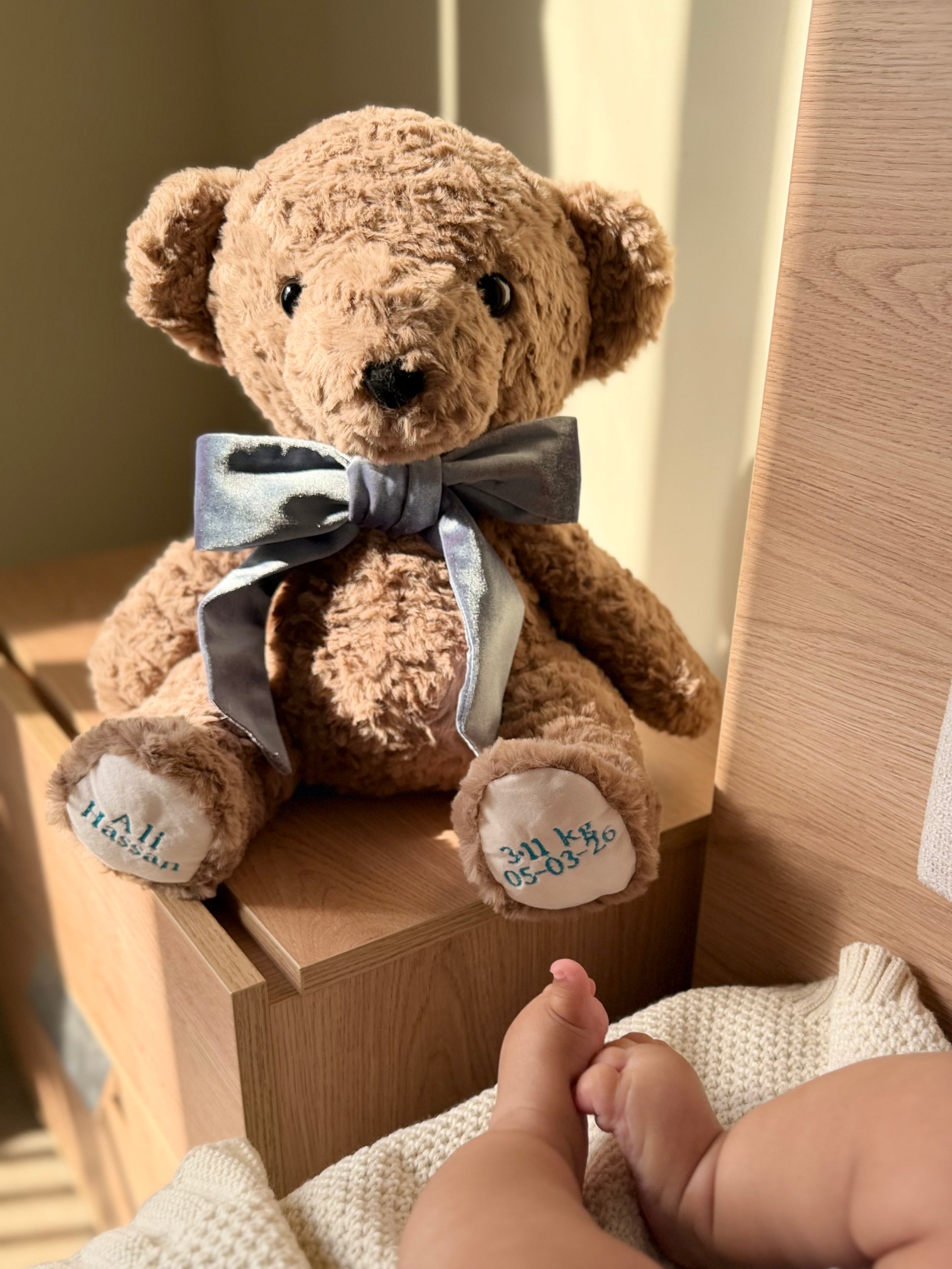 CUSTOM CREATED PLUSH BIRTH WEIGHT BEAR